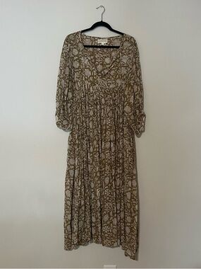 Daughters of India • Kyra Maxi Dress in Olive